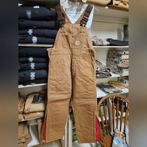 Vintage Carhartt Kids Lined Bib Overalls